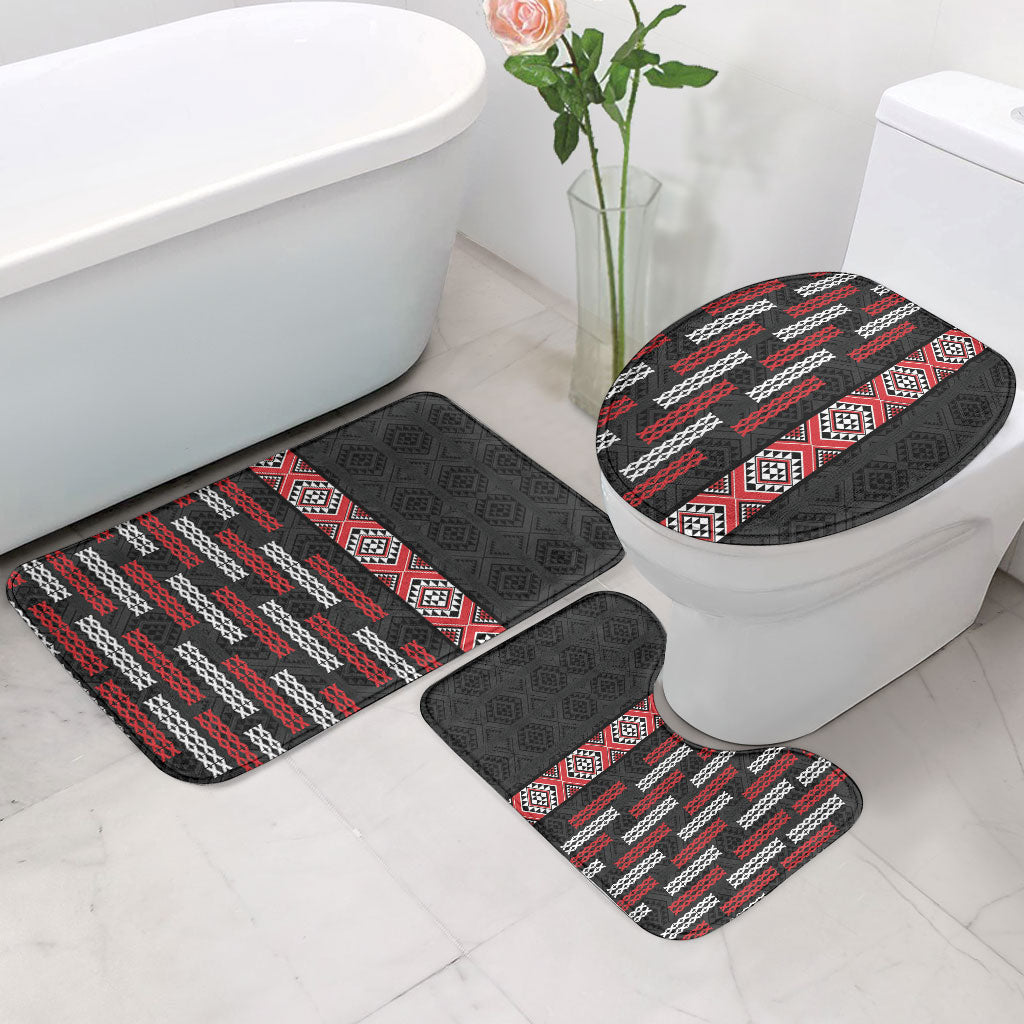 Roimata Toroa Maori Taniko Inspired New Zealand Bathroom Set LT14 - Polynesian Pride