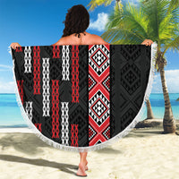 Roimata Toroa Maori Taniko Inspired New Zealand Beach Blanket LT14 - Polynesian Pride