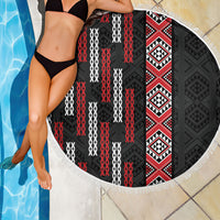 Roimata Toroa Maori Taniko Inspired New Zealand Beach Blanket LT14 - Polynesian Pride