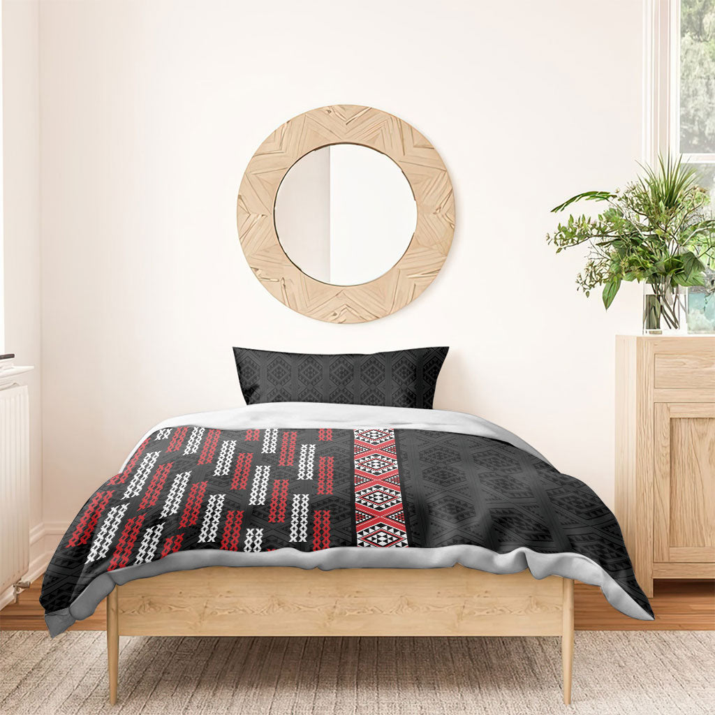 Roimata Toroa Maori Taniko Inspired New Zealand Bedding Set LT14 - Polynesian Pride