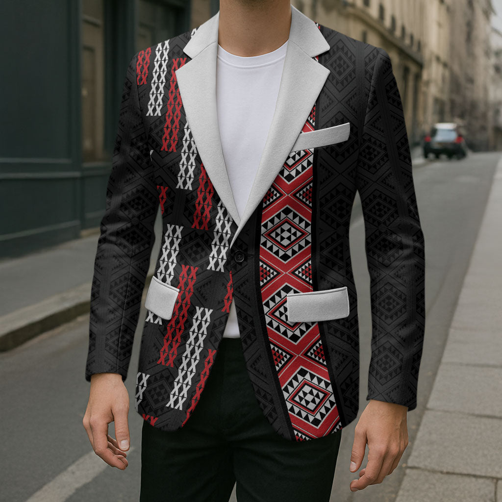 Roimata Toroa Maori Taniko Inspired New Zealand Blazer LT14 - Polynesian Pride