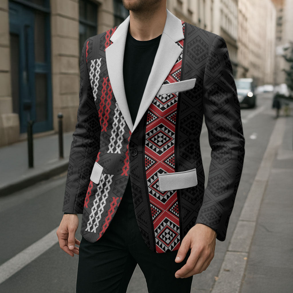 Roimata Toroa Maori Taniko Inspired New Zealand Blazer LT14 - Polynesian Pride