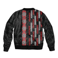 Roimata Toroa Maori Taniko Inspired New Zealand Bomber Jacket LT14 - Polynesian Pride