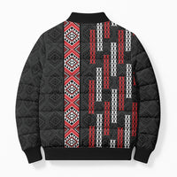 Roimata Toroa Maori Taniko Inspired New Zealand Bomber Puffer Jacket LT14 - Polynesian Pride