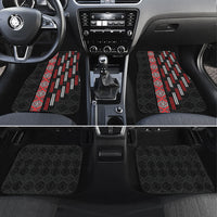 Roimata Toroa Maori Taniko Inspired New Zealand Car Mats LT14 Set 4pcs Black - Polynesian Pride