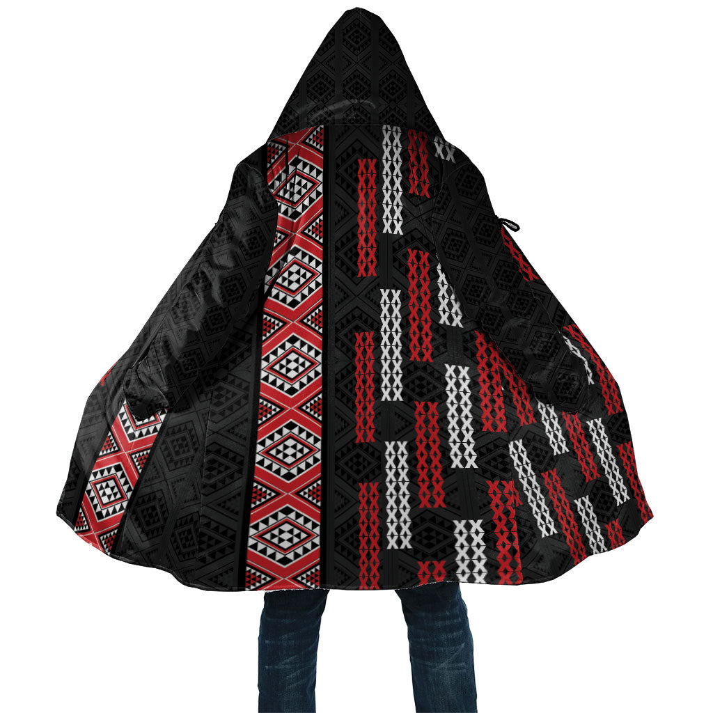 Roimata Toroa Maori Taniko Inspired New Zealand Cloak LT14 Unisex Black - Polynesian Pride