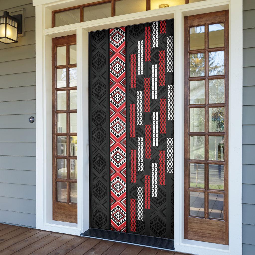 Roimata Toroa Maori Taniko Inspired New Zealand Door Cover LT14 - Polynesian Pride