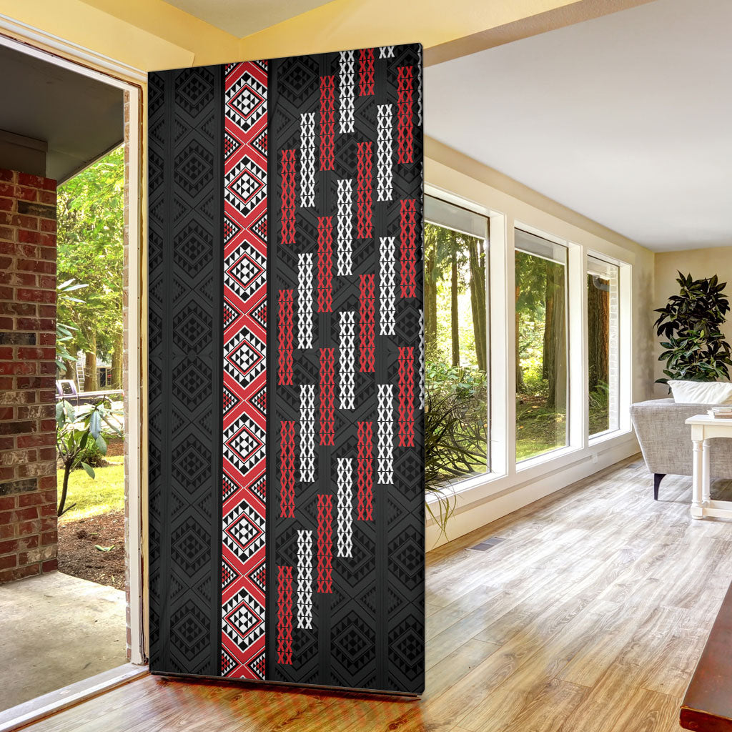 Roimata Toroa Maori Taniko Inspired New Zealand Door Cover LT14 - Polynesian Pride