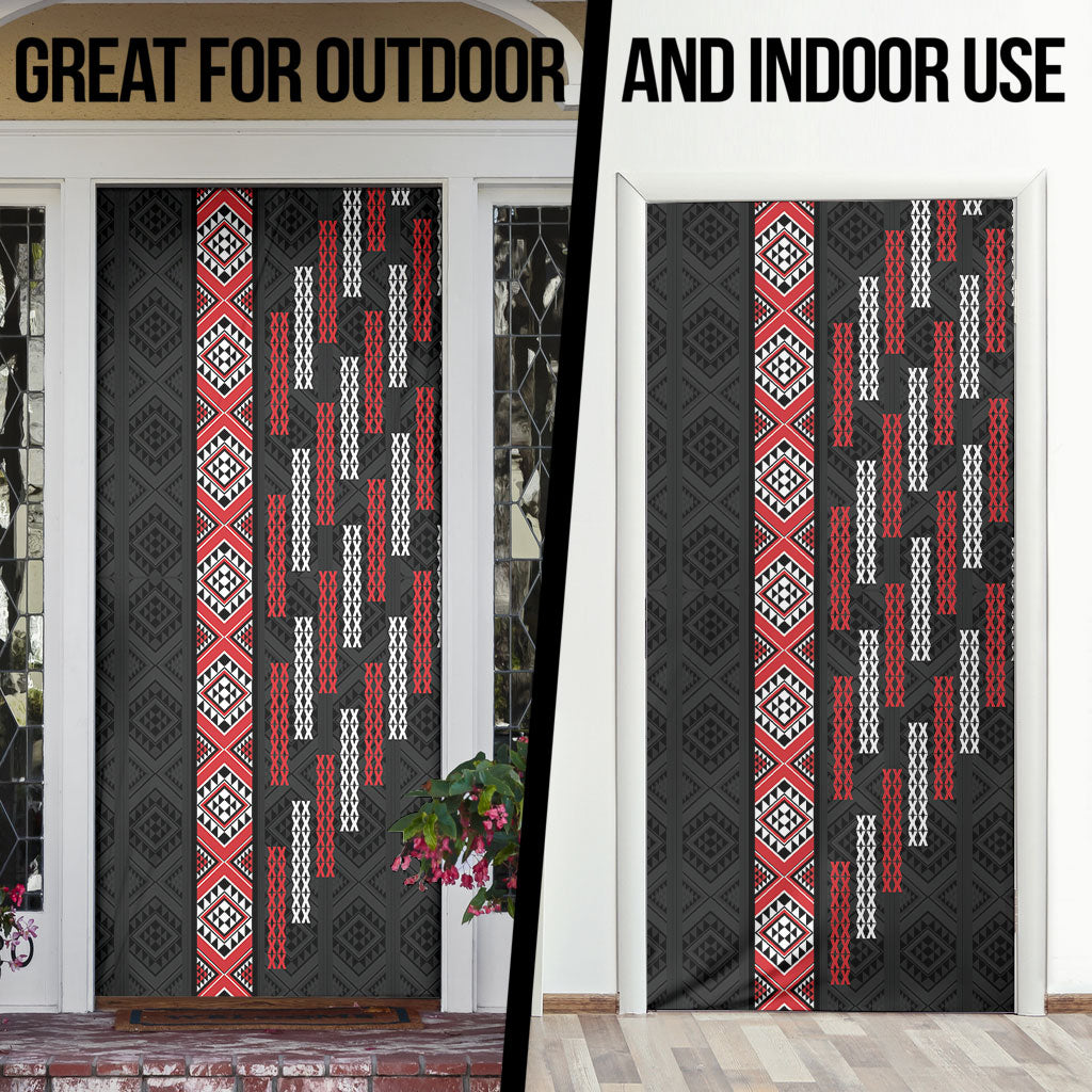 Roimata Toroa Maori Taniko Inspired New Zealand Door Cover LT14 - Polynesian Pride