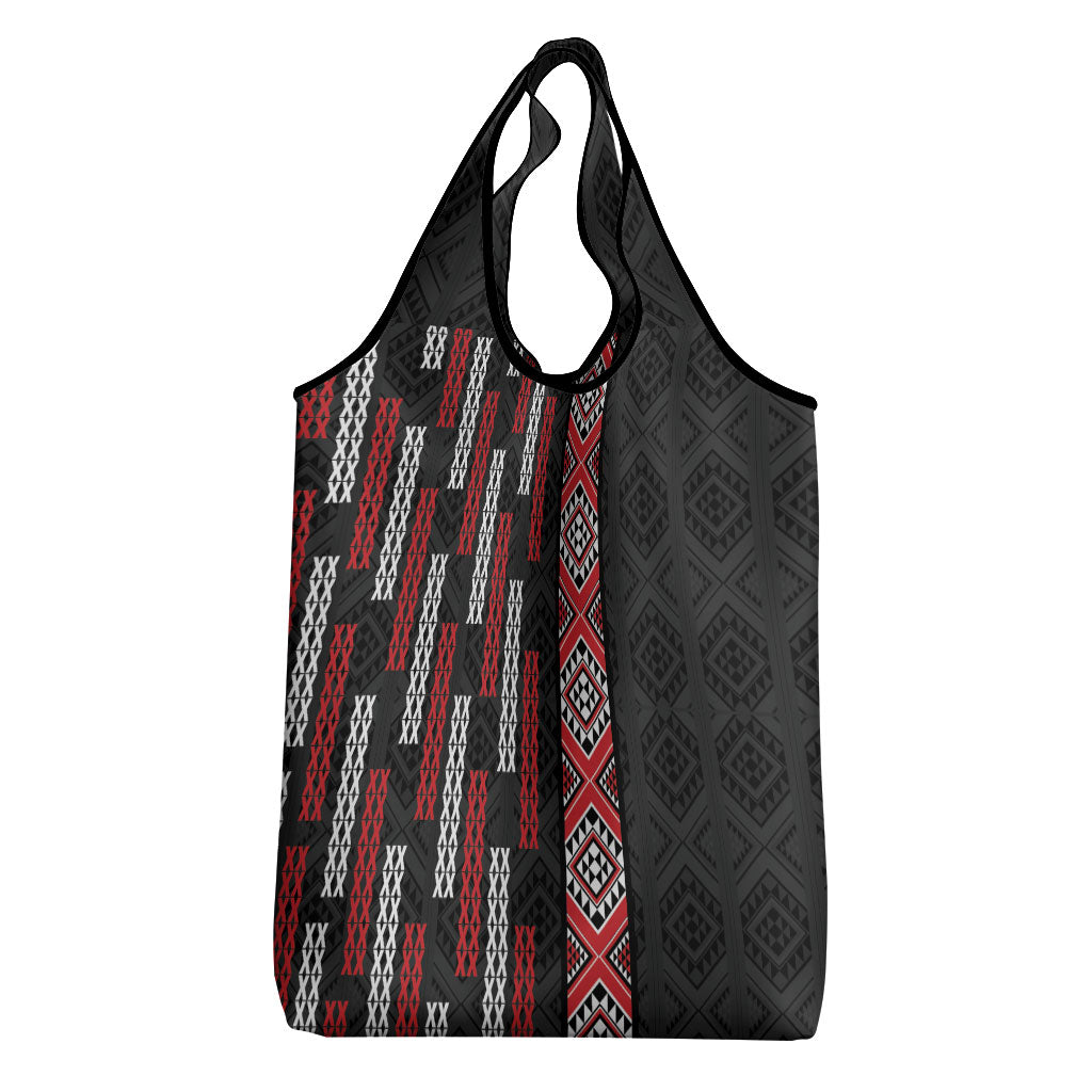 Roimata Toroa Maori Taniko Inspired New Zealand Grocery Bag LT14 - Polynesian Pride