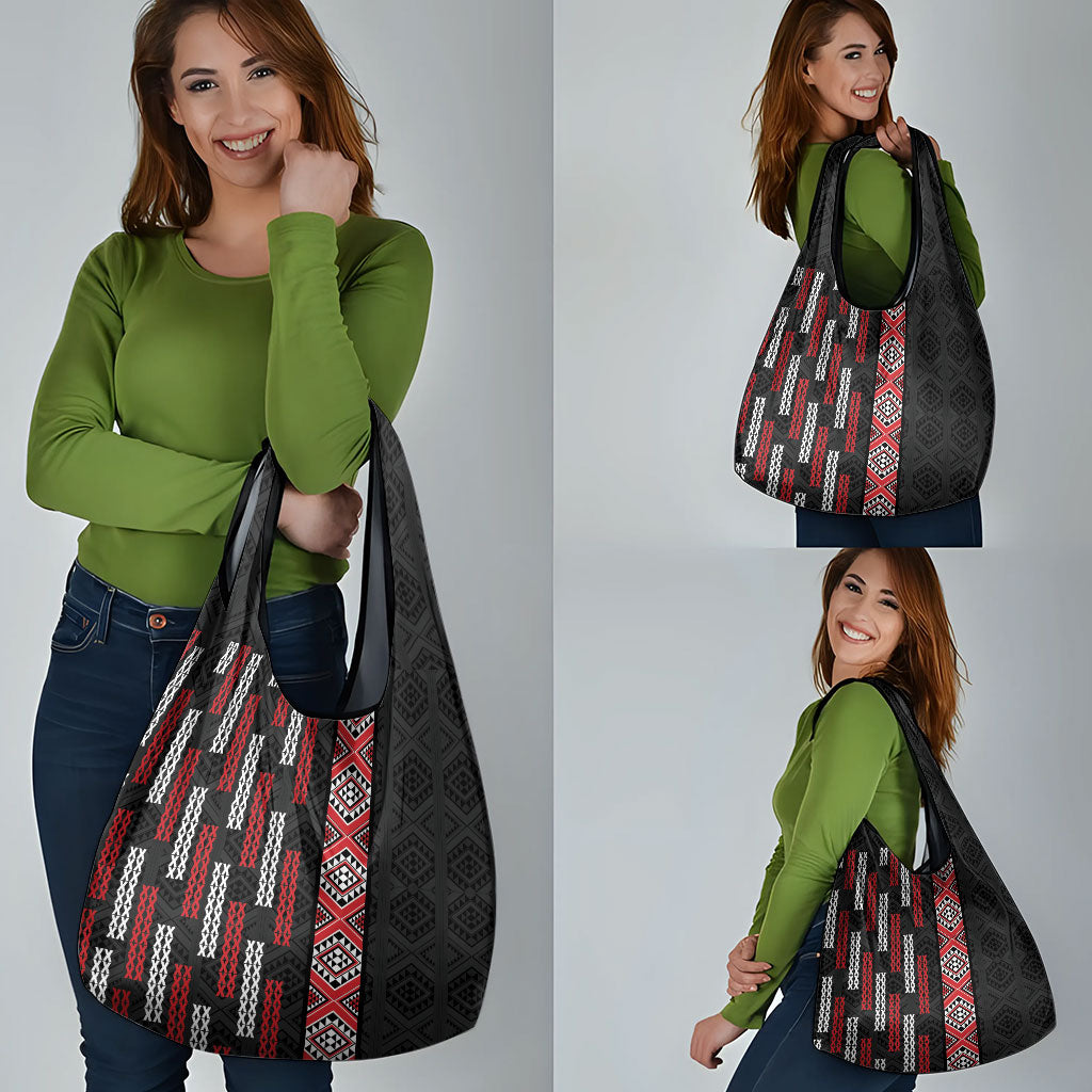 Roimata Toroa Maori Taniko Inspired New Zealand Grocery Bag LT14 - Polynesian Pride