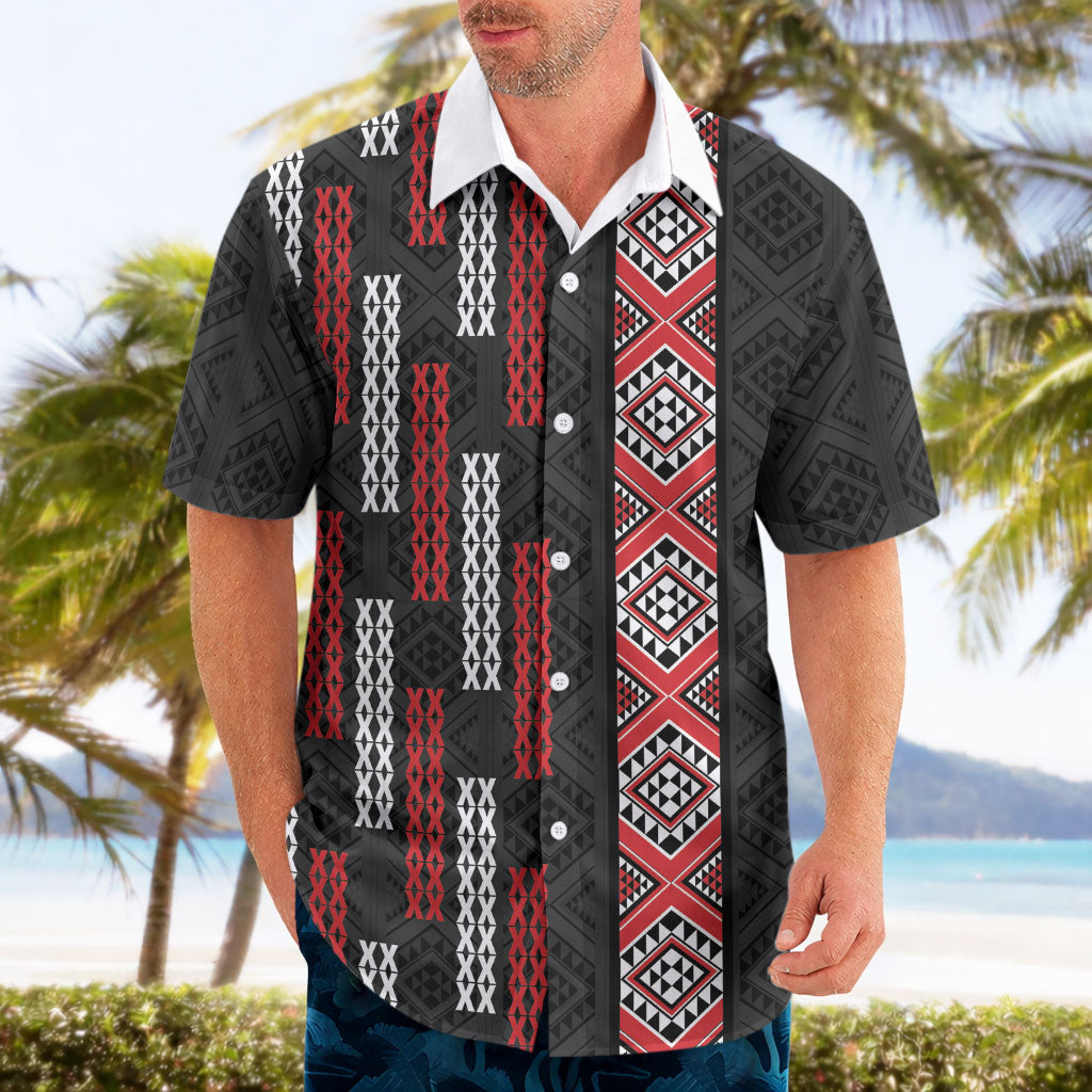 Roimata Toroa Maori Taniko Inspired New Zealand Hawaiian Shirt LT14 - Polynesian Pride