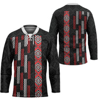 Roimata Toroa Maori Taniko Inspired New Zealand Hockey Jersey LT14 - Polynesian Pride