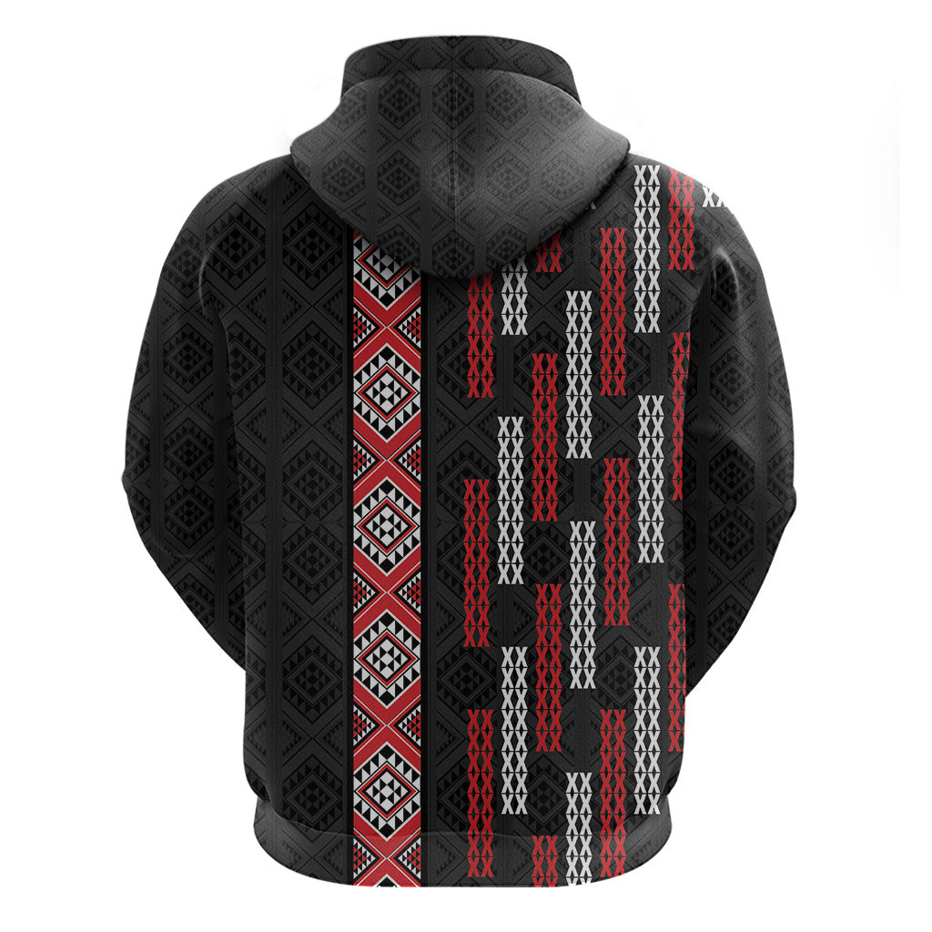 Roimata Toroa Maori Taniko Inspired New Zealand Hoodie LT14 - Polynesian Pride
