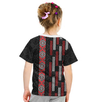 Roimata Toroa Maori Taniko Inspired New Zealand Kid T Shirt LT14 - Polynesian Pride