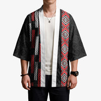 Roimata Toroa Maori Taniko Inspired New Zealand Kimono LT14 - Polynesian Pride