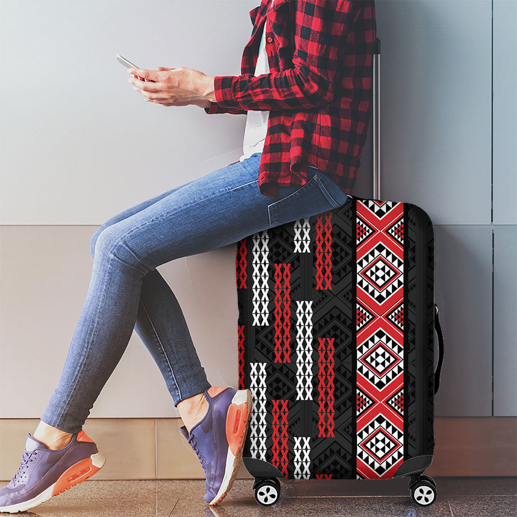 Roimata Toroa Maori Taniko Inspired New Zealand Luggage Cover LT14 - Polynesian Pride