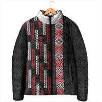Roimata Toroa Maori Taniko Inspired New Zealand Padded Jacket LT14 - Polynesian Pride