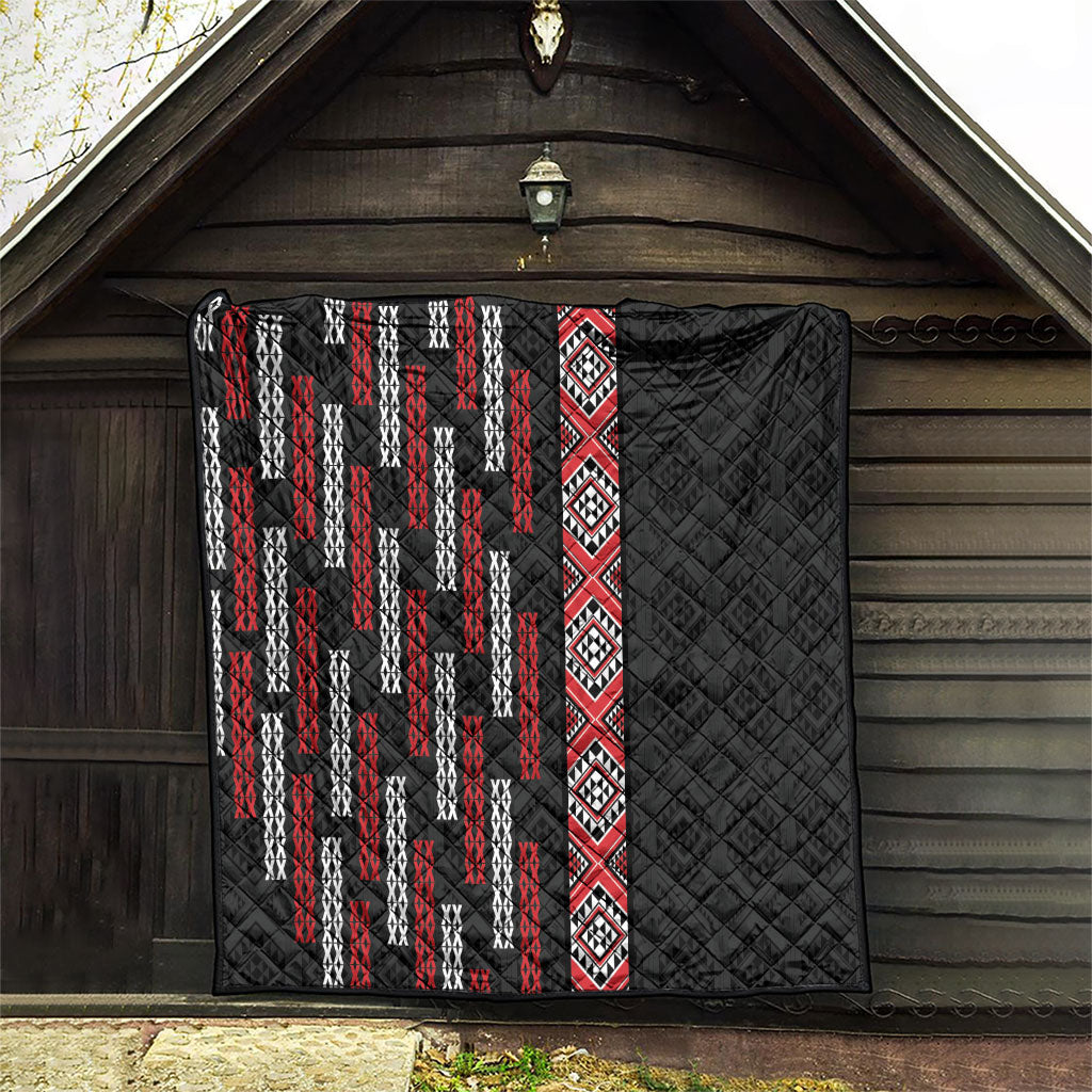 Roimata Toroa Maori Taniko Inspired New Zealand Quilt LT14 - Polynesian Pride