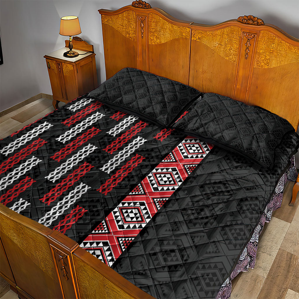 Roimata Toroa Maori Taniko Inspired New Zealand Quilt Bed Set LT14 - Polynesian Pride