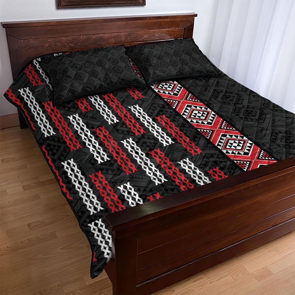 Roimata Toroa Maori Taniko Inspired New Zealand Quilt Bed Set LT14 - Polynesian Pride