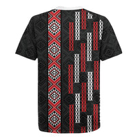 Roimata Toroa Maori Taniko Inspired New Zealand Rugby Jersey LT14 - Polynesian Pride