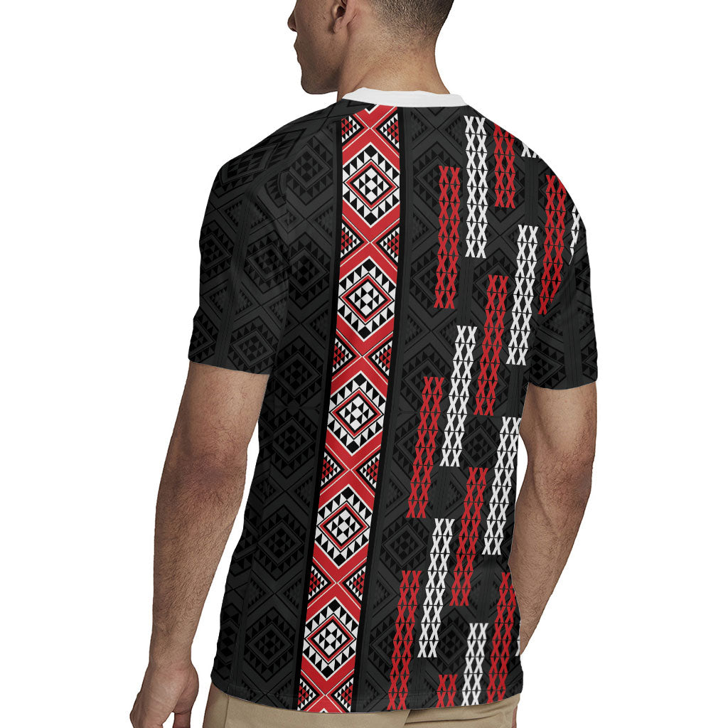 Roimata Toroa Maori Taniko Inspired New Zealand Rugby Jersey LT14 - Polynesian Pride