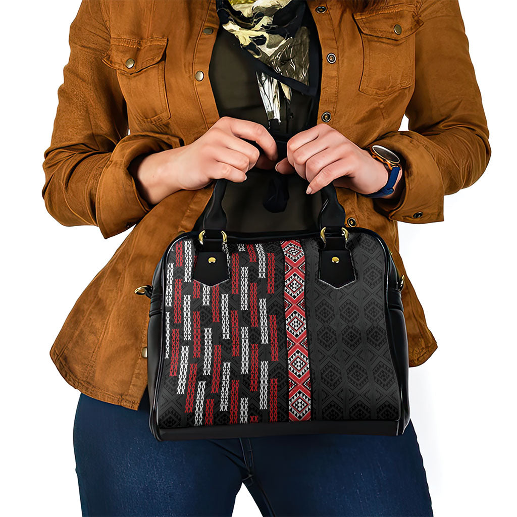 Roimata Toroa Maori Taniko Inspired New Zealand Shoulder Handbag LT14 - Polynesian Pride