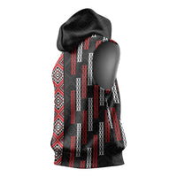 Roimata Toroa Maori Taniko Inspired New Zealand Sleeveless Hoodie LT14 - Polynesian Pride