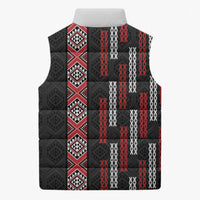 Roimata Toroa Maori Taniko Inspired New Zealand Sleeveless Puffer Jacket LT14 - Polynesian Pride