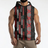 Roimata Toroa Maori Taniko Inspired New Zealand Sleeveless Zip Hoodie LT14 - Polynesian Pride