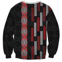 Roimata Toroa Maori Taniko Inspired New Zealand Sweatshirt LT14 - Polynesian Pride