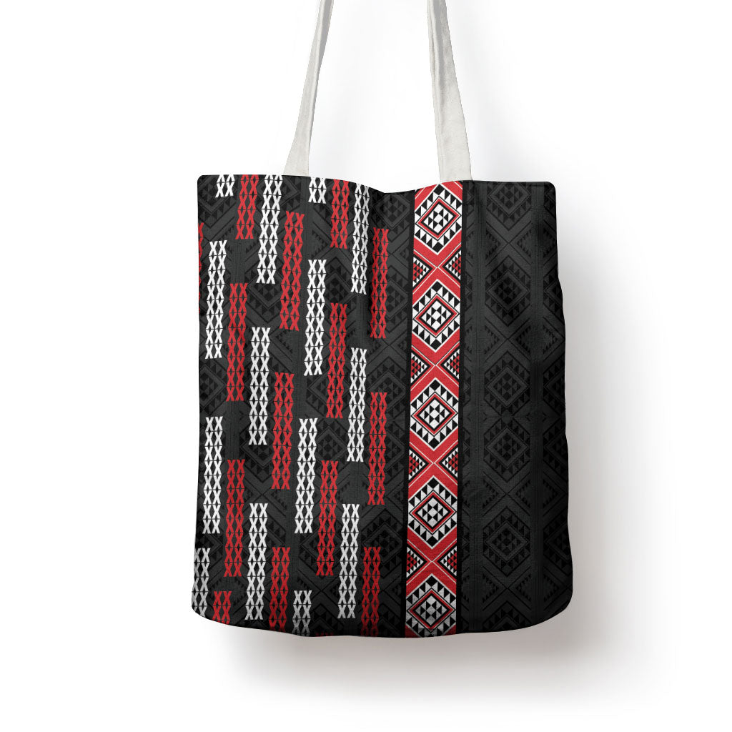 Roimata Toroa Maori Taniko Inspired New Zealand Tote Bag LT14 - Polynesian Pride