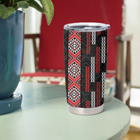 Roimata Toroa Maori Taniko Inspired New Zealand Tumbler Cup LT14 - Polynesian Pride