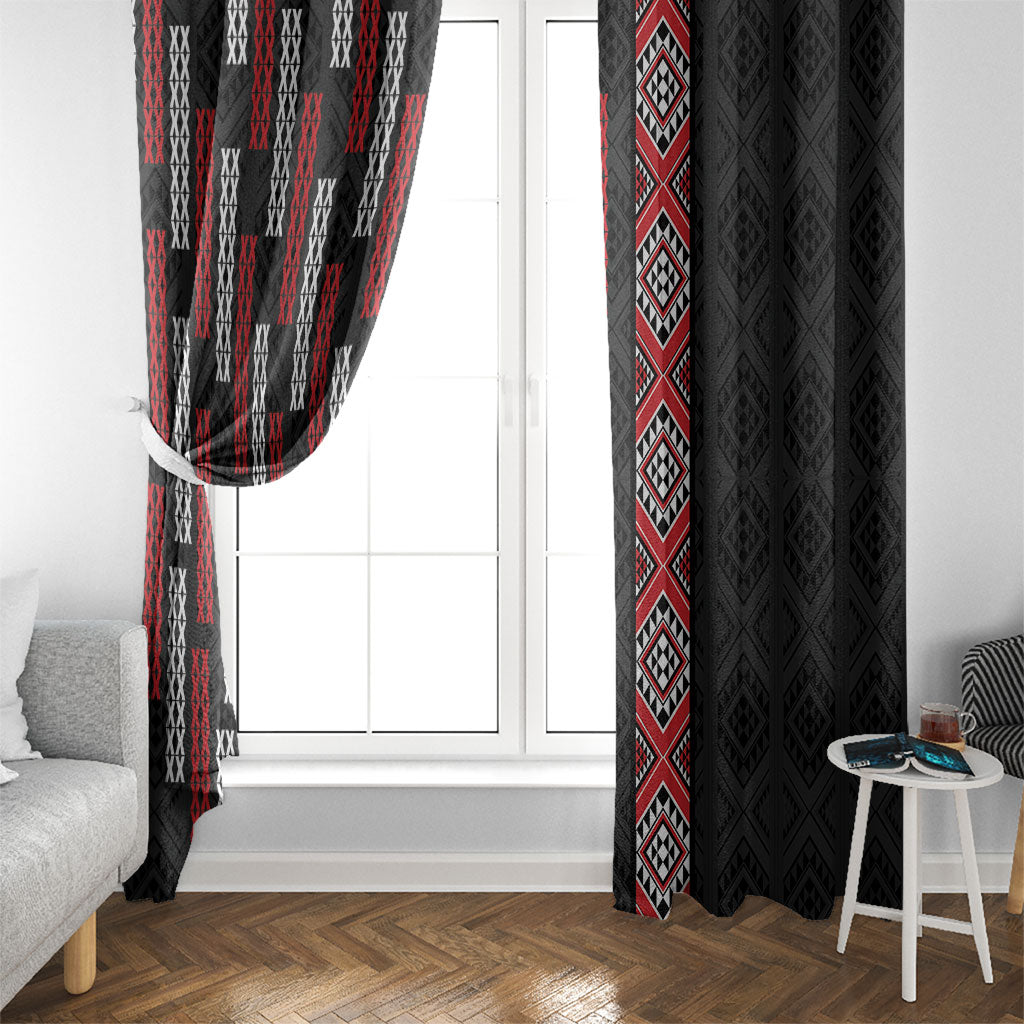 Roimata Toroa Maori Taniko Inspired New Zealand Window Curtain LT14 - Polynesian Pride
