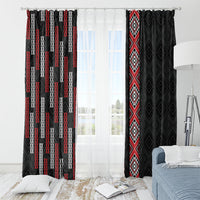 Roimata Toroa Maori Taniko Inspired New Zealand Window Curtain LT14 - Polynesian Pride