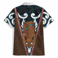 New Zealand Whakairo Hawaiian Shirt Tiki Maori Carving Taniko Motifs LT14 - Polynesian Pride