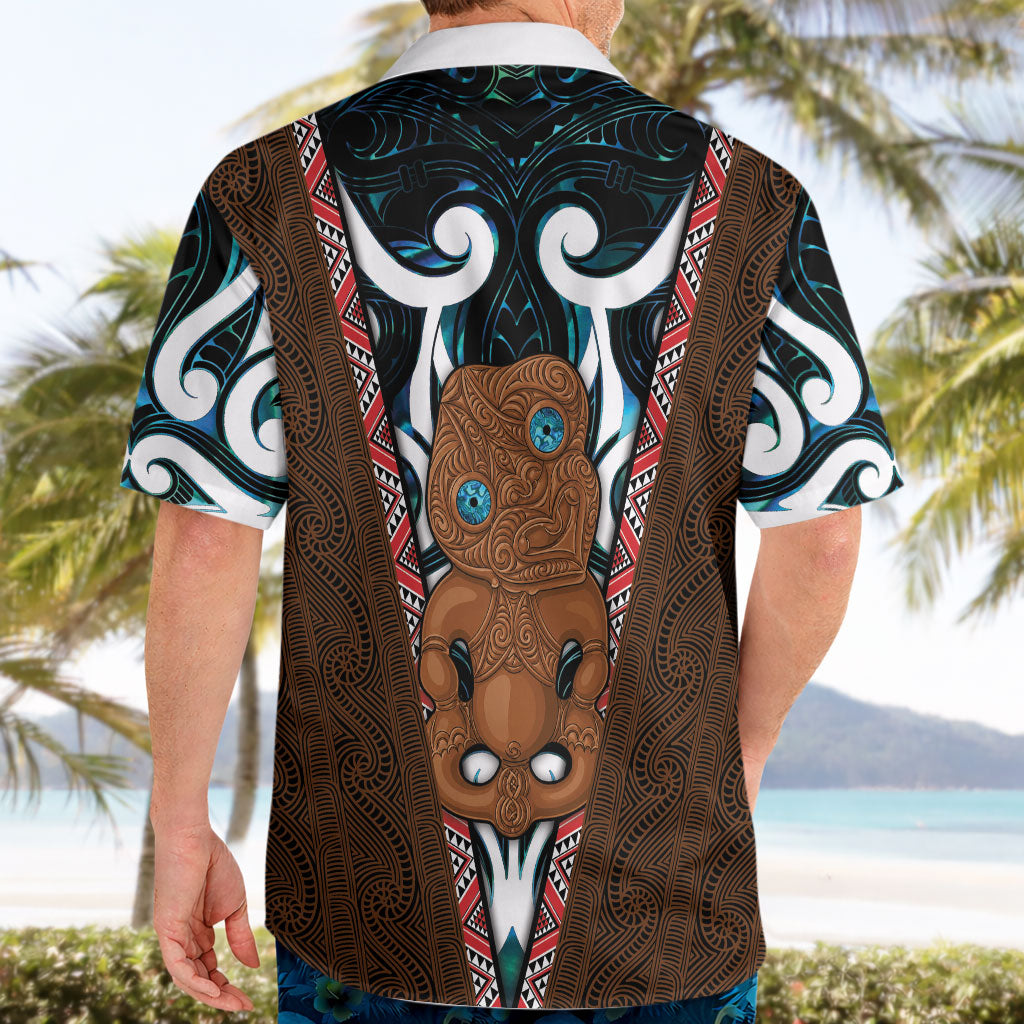 New Zealand Whakairo Hawaiian Shirt Tiki Maori Carving Taniko Motifs LT14 - Polynesian Pride