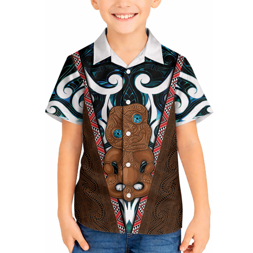 New Zealand Whakairo Hawaiian Shirt Tiki Maori Carving Taniko Motifs LT14 - Polynesian Pride