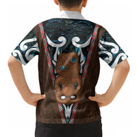 New Zealand Whakairo Hawaiian Shirt Tiki Maori Carving Taniko Motifs LT14 - Polynesian Pride