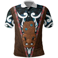 New Zealand Whakairo Polo Shirt Tiki Maori Carving Taniko Motifs LT14 Multicolor - Polynesian Pride