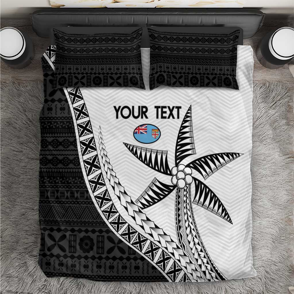 Custom Fiji Rugby Bedding Set Go Champions Fijian Tapa Cloth LT14 White - Polynesian Pride