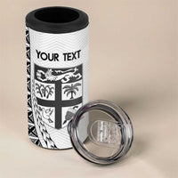 Custom Fiji Rugby Can Cooler Tumbler Go Champions Fijian Tapa Cloth