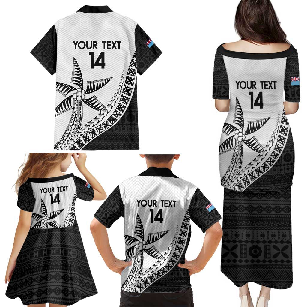 Custom Fiji Rugby Family Matching Puletasi and Hawaiian Shirt Go Champions Fijian Tapa Cloth LT14 - Polynesian Pride