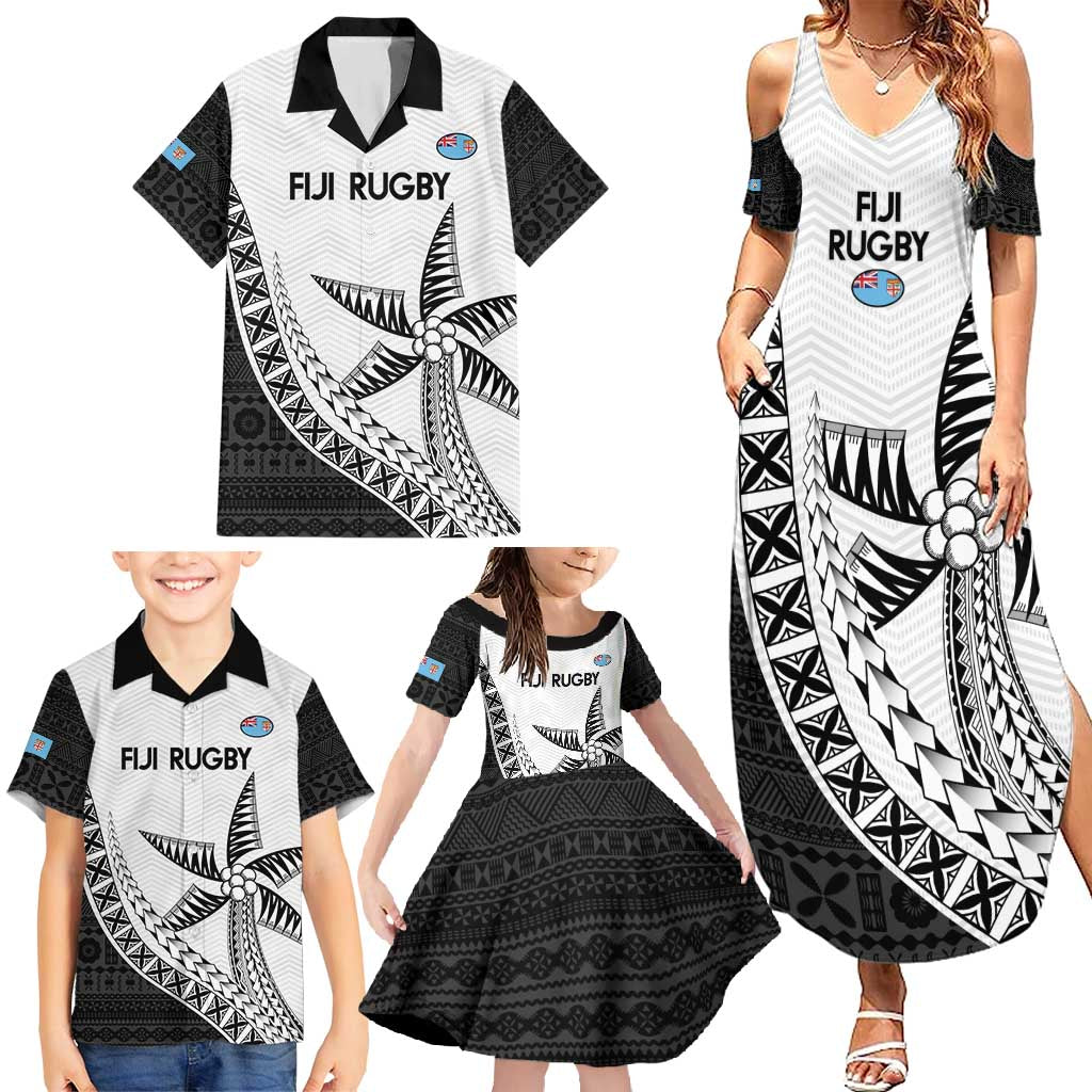 Custom Fiji Rugby Family Matching Summer Maxi Dress and Hawaiian Shirt Go Champions Fijian Tapa Cloth LT14 - Polynesian Pride