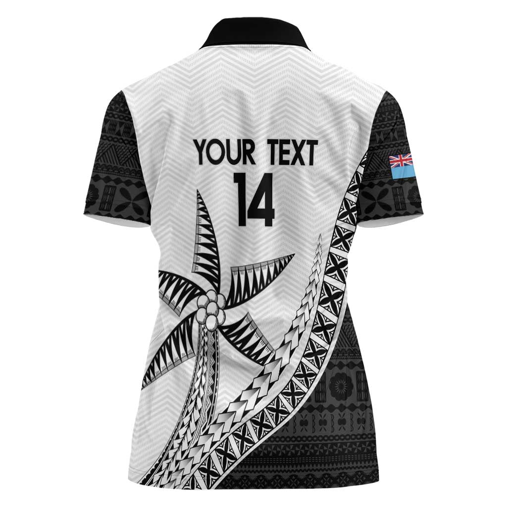 Custom Fiji Rugby Women Polo Shirt Go Champions Fijian Tapa Cloth LT14 - Polynesian Pride