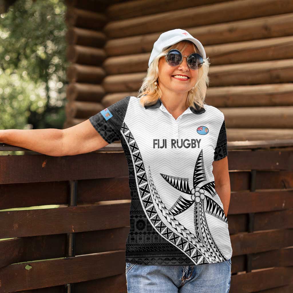 Custom Fiji Rugby Women Polo Shirt Go Champions Fijian Tapa Cloth LT14 - Polynesian Pride