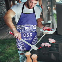 Personalised Queen Salote College Apron Kolisi Fefine 100th Anniversary Kupesi Blue LT14 - Polynesian Pride