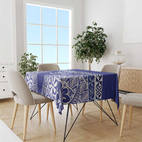 Personalised Queen Salote College Tablecloth Kolisi Fefine 100th Anniversary Kupesi Blue - Polynesian Pride