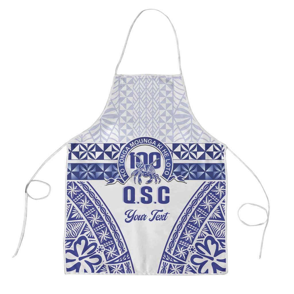 Personalised Queen Salote College Apron Kolisi Fefine 100th Anniversary Kupesi White LT14 White - Polynesian Pride
